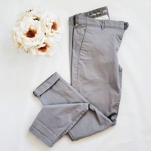 GAP Skinny Minnie Grey Khakis - Size 4